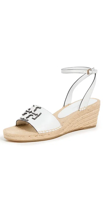 TORY BURCH 50MM INES WEDGE ESPADRILLES GARDENIA