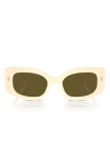 Tory Burch Woman Sunglass Ty7202u In Cream Olive Green