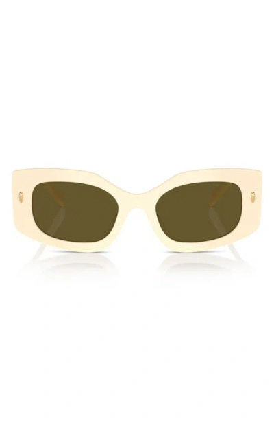 Tory Burch Woman Sunglass Ty7202u In Cream Olive Green