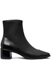 Tory Burch 50mm Cap-toe Ankle Boots In Schwarz
