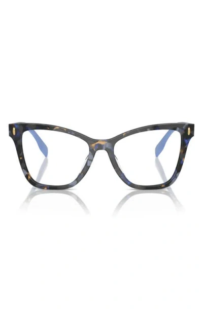Tory Burch 51mm Cat Eye Optical Glasses In Black