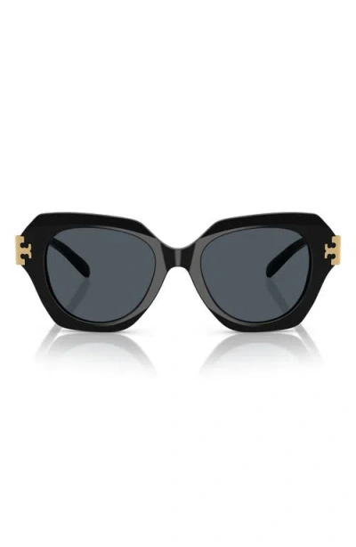 Tory Burch 51mm Cat Eye Sunglasses In Black