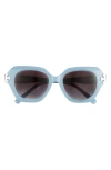 Tory Burch 51mm Cat Eye Sunglasses In Grey Flash
