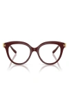 Tory Burch 51mm Phantos Optical Glasses In Red