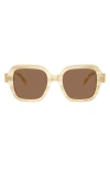 Tory Burch 51mm Polarized Square Sunglasses In Multi