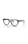 Tory Burch 51mm Rectangle Optical Glasses In Multi