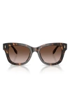 Tory Burch Tortoiseshell Square Sunglasses In Brown