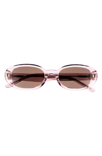 Tory Burch 52mm Oval Sunglasses In Lite Pink