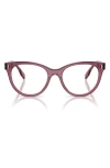 Tory Burch 52mm Phantos Optical Glasses In Violet
