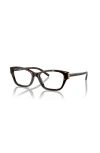 Tory Burch 52mm Rectangle Optical Glasses In Multi