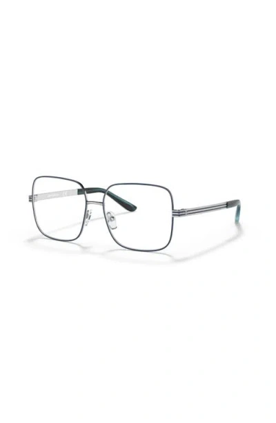 Tory Burch 52mm Round Optical Glasses In Gray