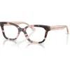 Tory Burch 52mm Square Optical Glasses In Multi