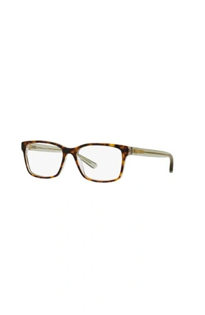 Tory Burch 52mm Square Optical Glasses In Green