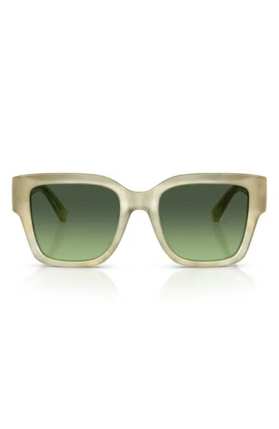 Tory Burch 52mm Square Sunglasses In Green