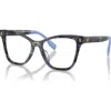 Tory Burch 53mm Cat Eye Optical Glasses In Brown