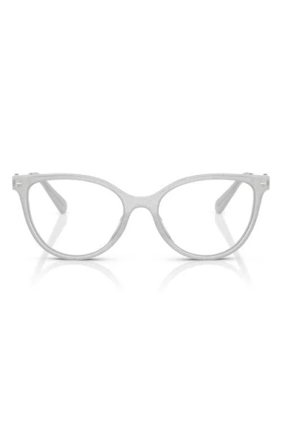 Tory Burch 53mm Cat Eye Optical Glasses In Grey