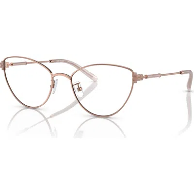 Tory Burch 53mm Cat Eye Optical Glasses In Pink