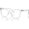 Tory Burch 53mm Cat Eye Optical Glasses In Transparent