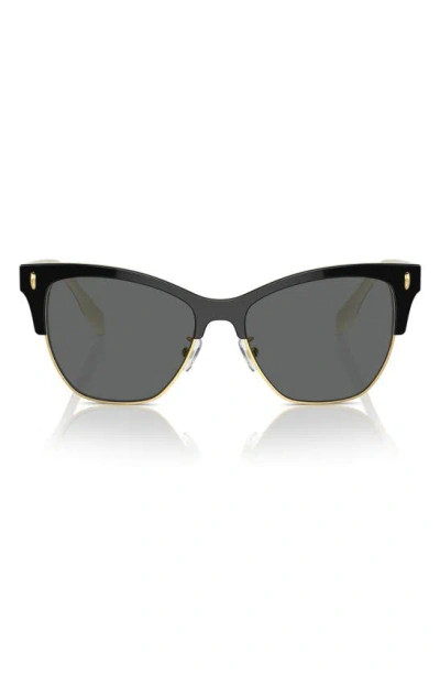 Tory Burch 53mm Cat Eye Sunglasses In Black