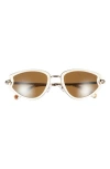 Tory Burch 53mm Cat Eye Sunglasses In Ivory/ochre