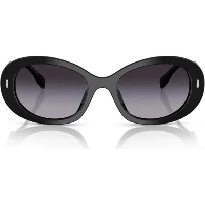 TORY BURCH TORY BURCH 53MM GRADIENT OVAL SUNGLASSES