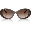 TORY BURCH TORY BURCH 53MM GRADIENT OVAL SUNGLASSES