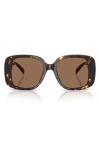 Tory Burch 53mm Gradient Square Sunglasses In Brown
