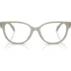 Tory Burch 53mm Phantos Optical Glasses In Grey Green