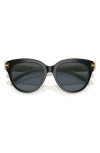 Tory Burch 53mm Phantos Sunglasses In 19888753 Black/ivory