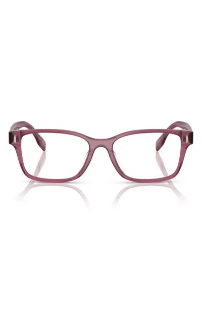 Tory Burch 53mm Rectangle Optical Glasses In Purple