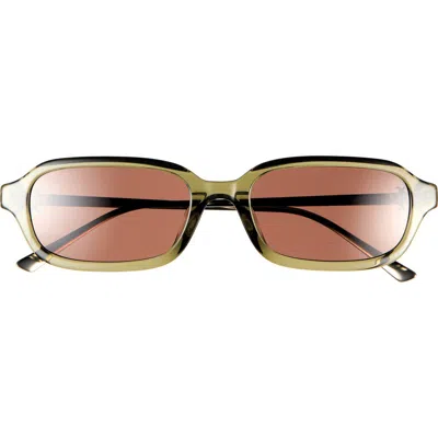 Tory Burch 53mm Rectangular Sunglasses In Green