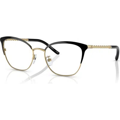 Tory Burch 53mm Square Optical Glasses In Multi