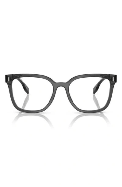 Tory Burch 53mm Square Optical Glasses In Black