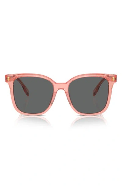 Tory Burch 53mm Square Sunglasses In Grey Orange