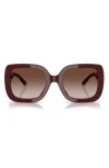 Tory Burch 54mm Butterfly Sunglasses In Brown Grad