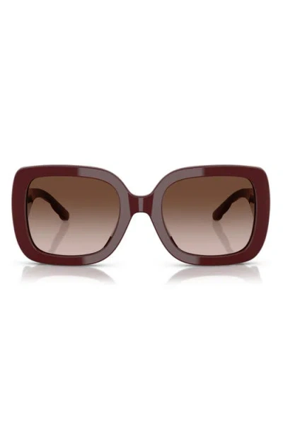 Tory Burch 54mm Butterfly Sunglasses In Brown Grad
