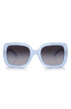 Tory Burch 54mm Butterfly Sunglasses In Grey Flash
