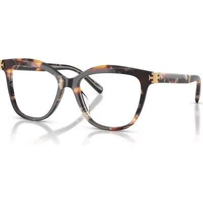 Tory Burch 54mm Cat Eye Optical Glasses In Brown