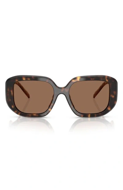 Tory Burch 54mm Irregular Sunglasses