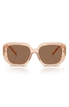 Tory Burch Ty7218u Square Acetate Sunglasses In Brown