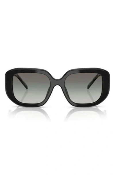Tory Burch 54mm Irregular Sunglasses In Multi