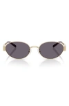 Tory Burch Miller Metal Oval Sunglasses In Purple