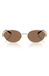 Tory Burch 54mm Oval Sunglasses In Gold