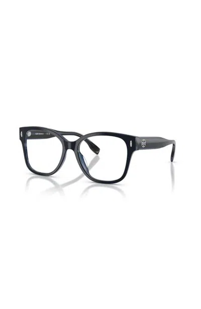 Tory Burch 54mm Square Optical Glasses In Blue