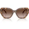 Tory Burch 55mm Cat Eye Sunglasses In Brown