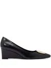 Tory Burch Georgia Wedge Pump In Black