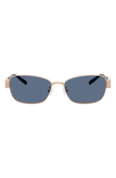 Tory Burch 55mm Gradient Polarized Rectangular Sunglasses In Multi