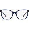 Tory Burch 55mm Oval Optical Glasses In Navy