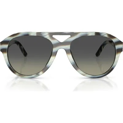 Tory Burch 55mm Pilot Sunglasses In Gray