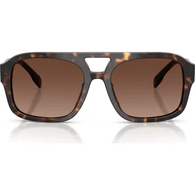 TORY BURCH TORY BURCH 55MM POLARIZED GRADIENT PILOT SUNGLASSES